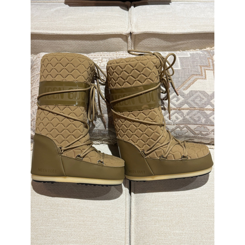 MOON BOOT Icon Quilt Boot Caramel BNIB EU 35/38