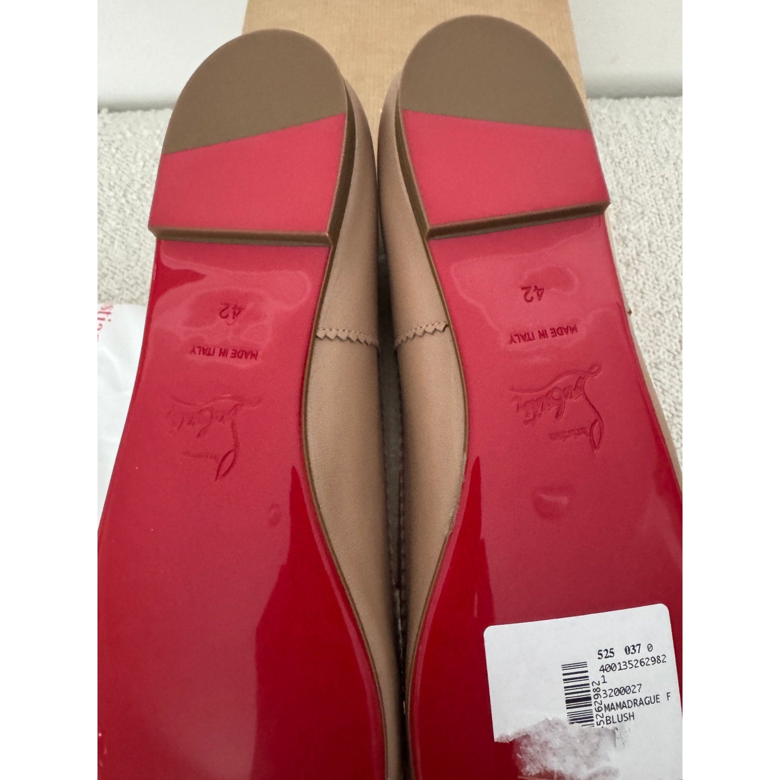 CHRISTIAN LOUBOUTIN
Mamadrague leather ballet flats 42 BNIB