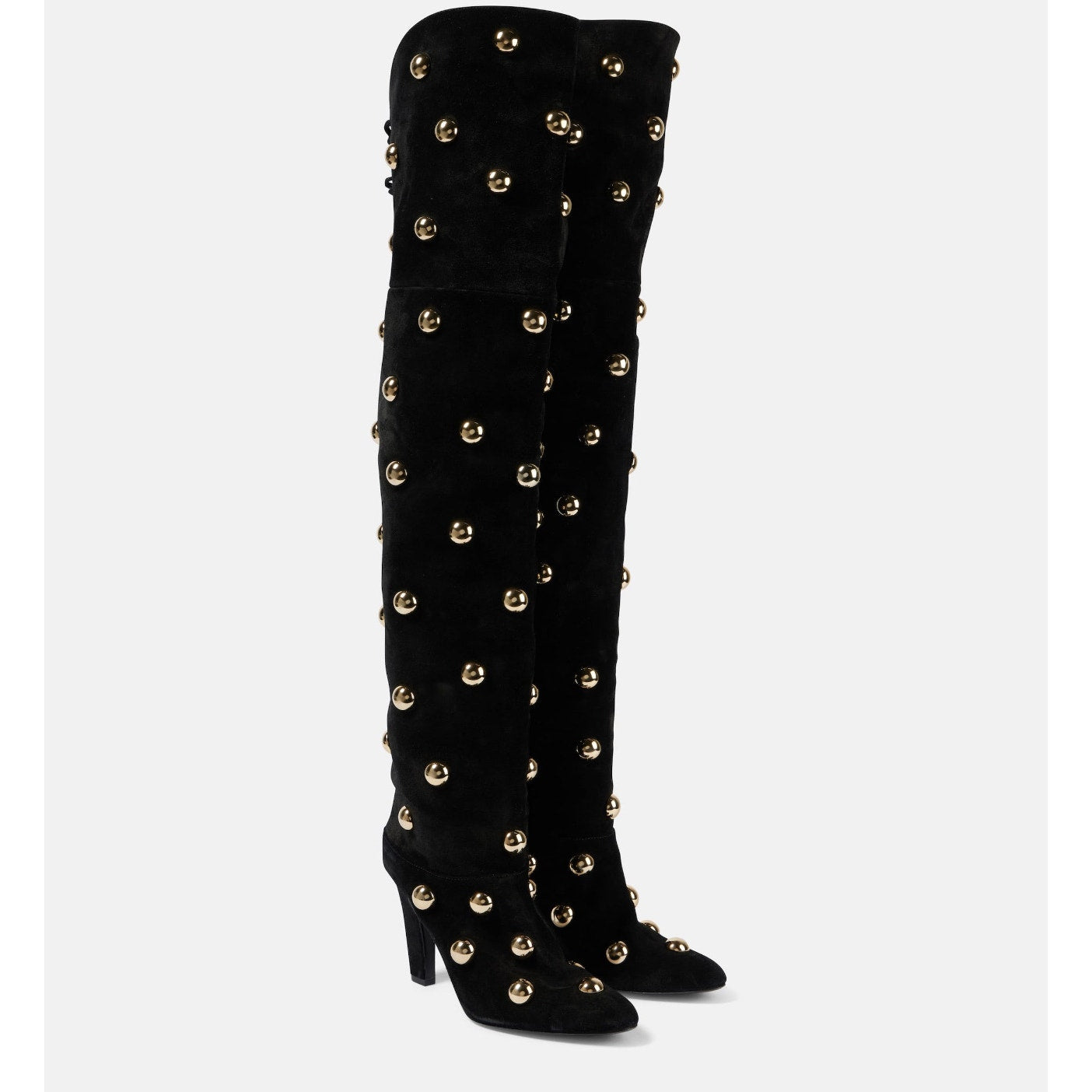 Chloé Eve Studded Over-the-Knee Boots Black 37 – Beyoncé Wore These! BNIB