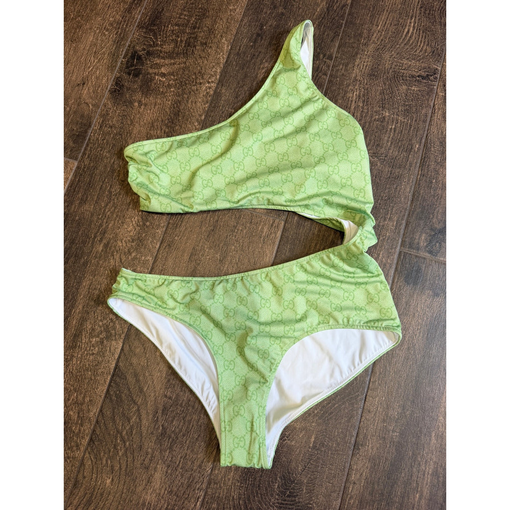 Gucci GG printed cutout swimsuit size small NWT