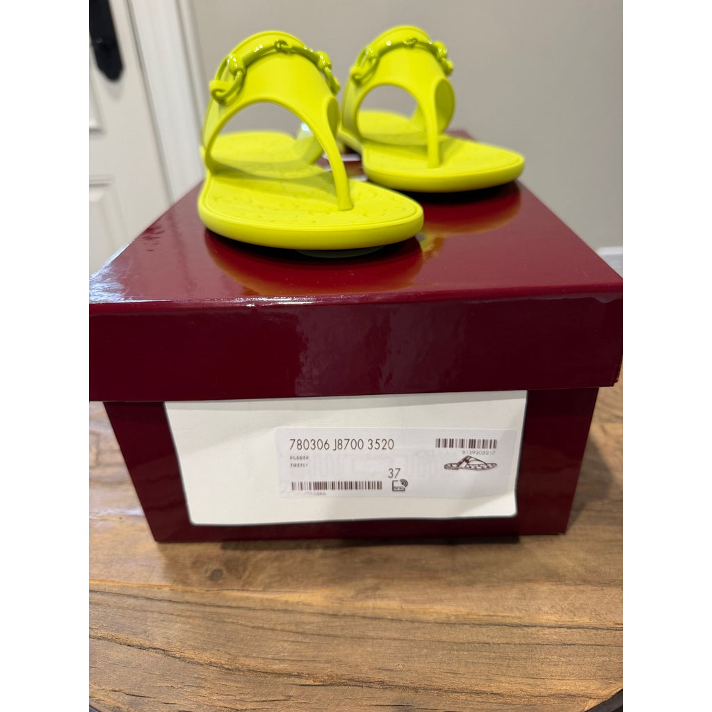 Gucci Horsebit Thong Green Sandals NWT SIZE 37