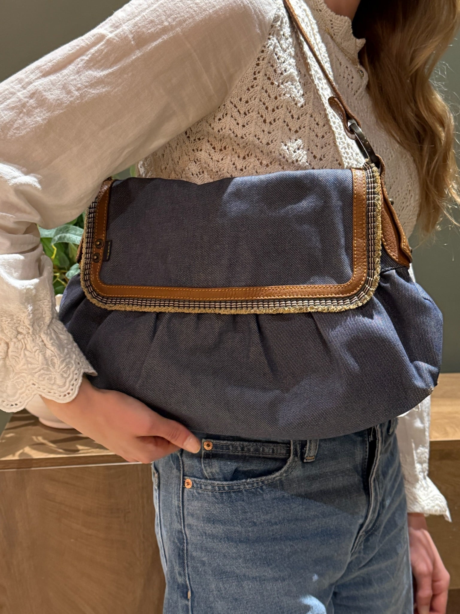 Fendi Denim Chef Bag