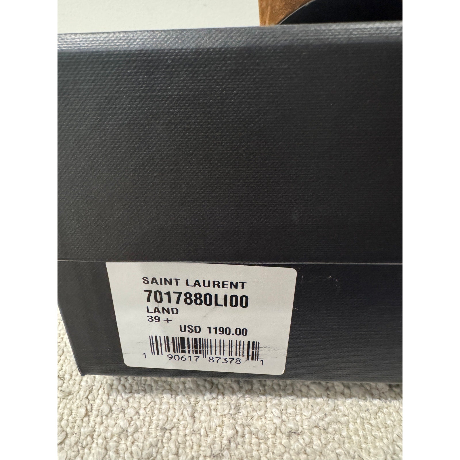 SAINT LAURENT JODIE PLATFORM SANDALS IN SUEDE LAND BNIB 39.5