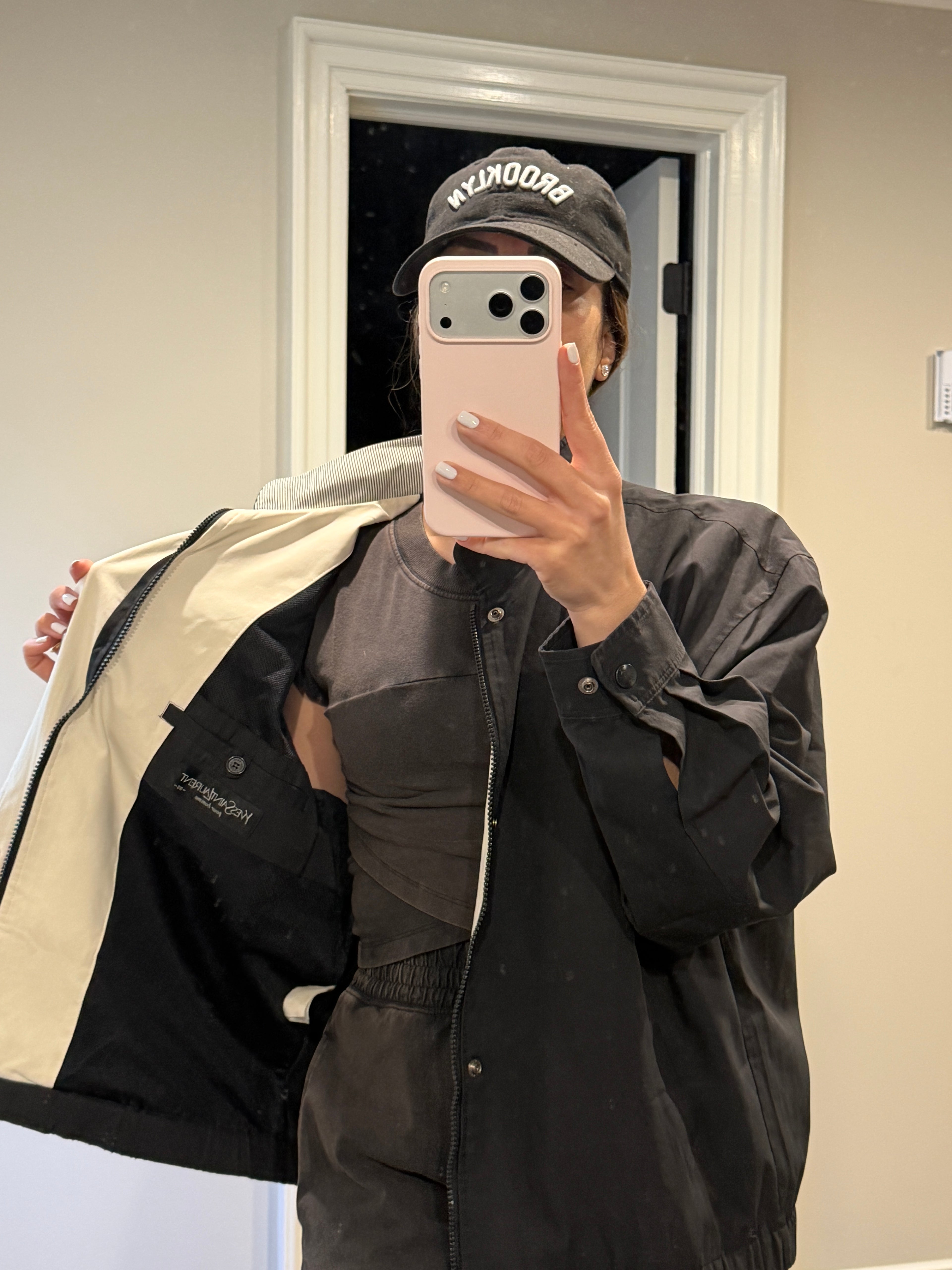 Saint Laurent Vintage Light Bomber Windbreaker Black