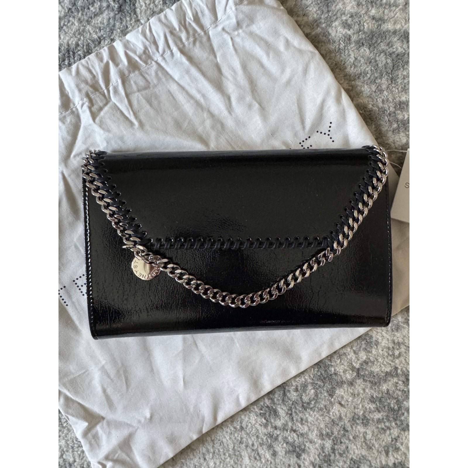 Stella McCartney Fabella Crinkle Faux Leather Crossbody Bag – NWT