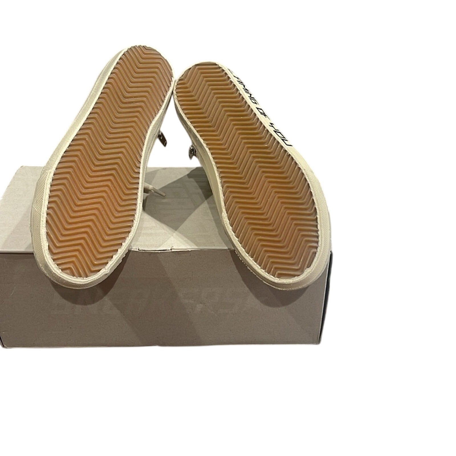 Golden Goose Slide Sneakers Cream Pink Silver White | Distressed Size 36 BNIB