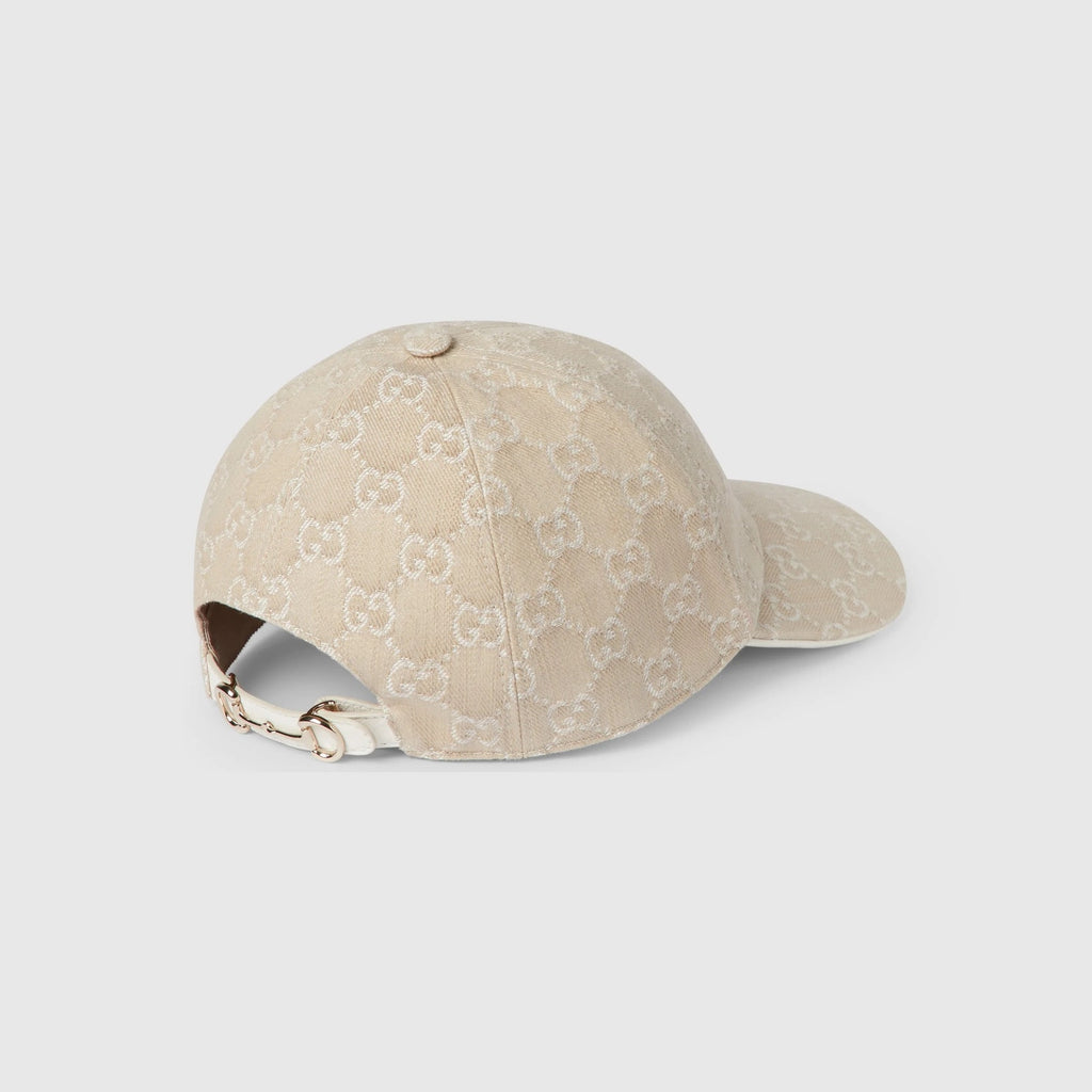 Gucci GG denim baseball hat with Horsebit Size Medium (57cm)