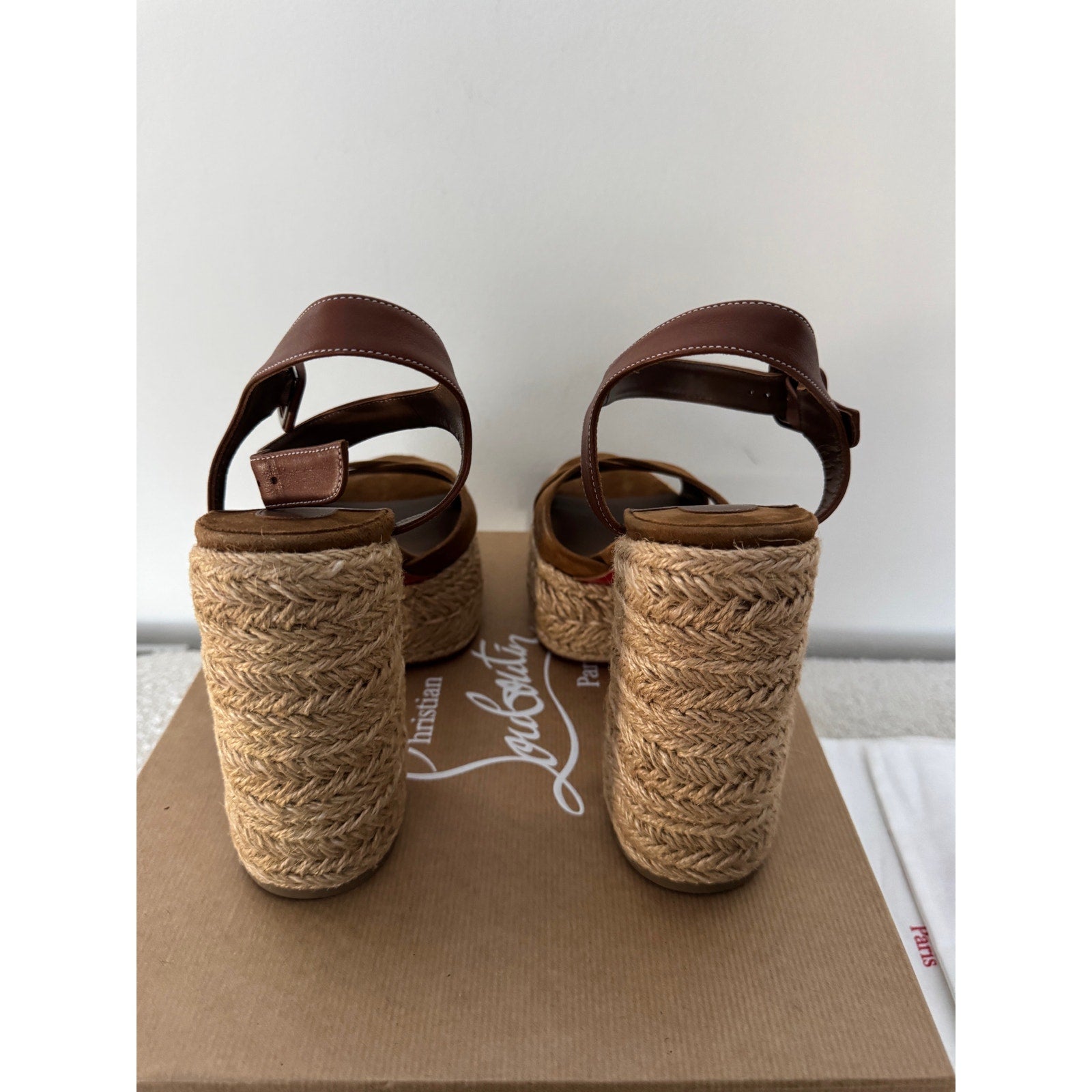 Christian Louboutin
Super Calakala 130mm Suede Platform Sandals Size 42 BNIB