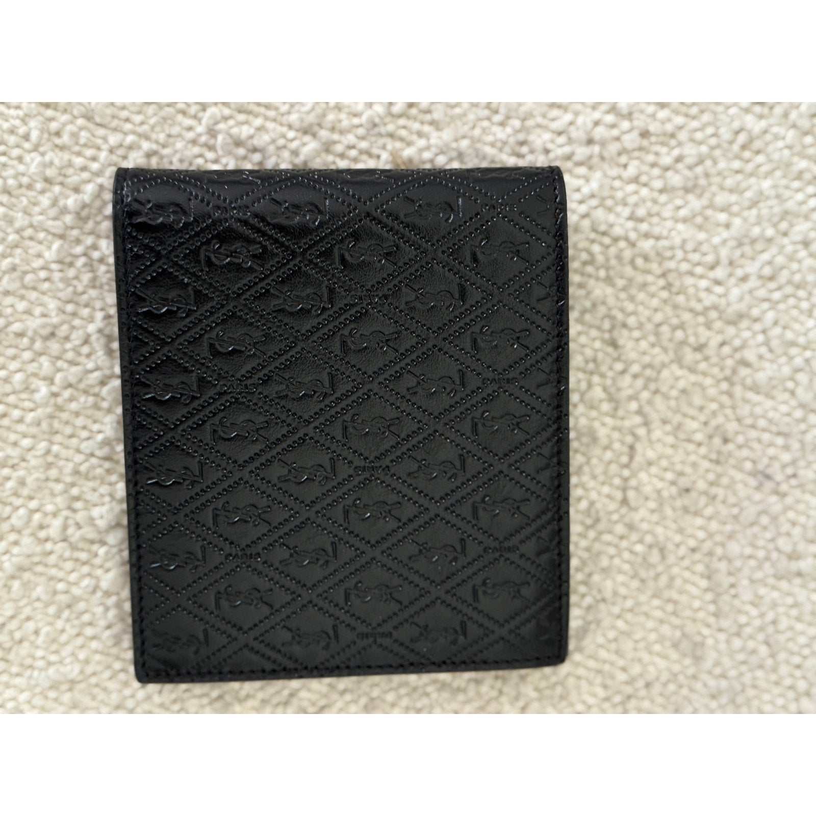 SAINT LAURENT
Men's Cassandre YSL Logo Leather Wallet NWT