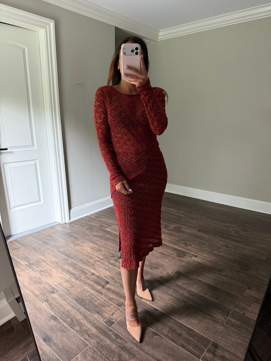 Missoni Silk Midi Zig Zag Length Dress