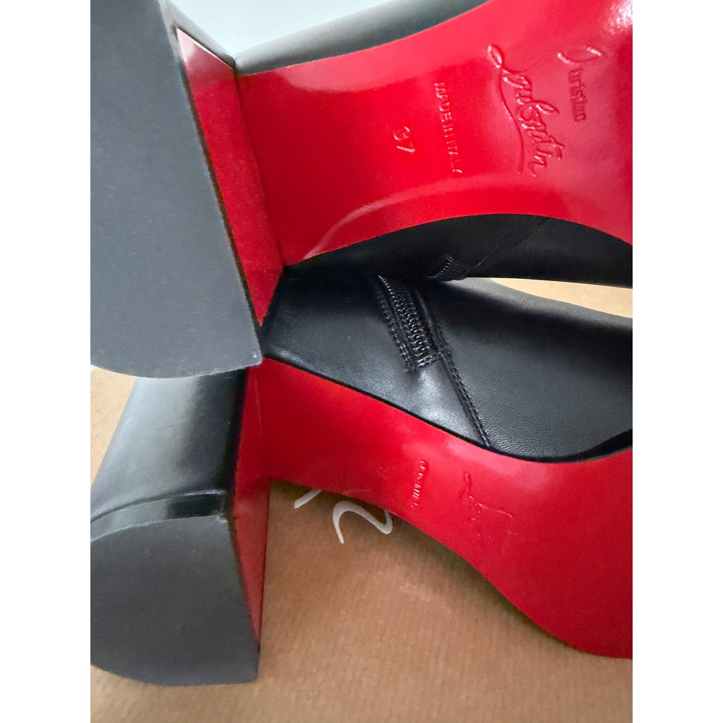 CHRISTIAN LOUBOUTIN
Booty Lock 70 leather ankle boots Size 37 NWT