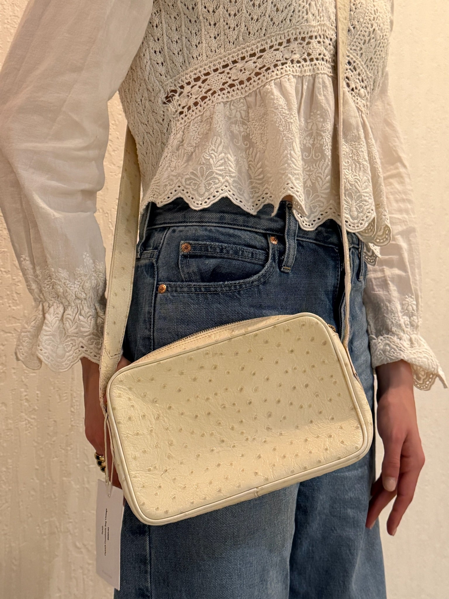 Fendi Fendi
Ostrich Crossbody Bag Vintage
