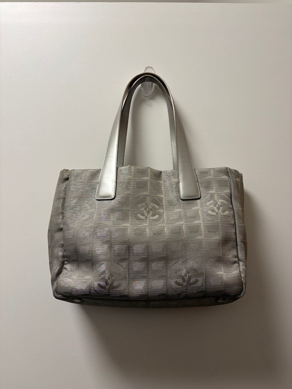 Chanel Silver Ligne Tote