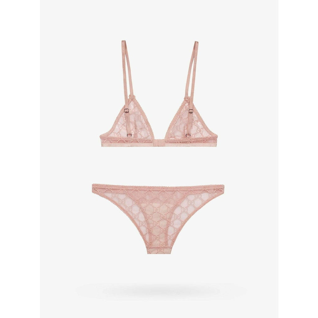 GG All Over Embroidered Tulle Lingerie Set size  XS
