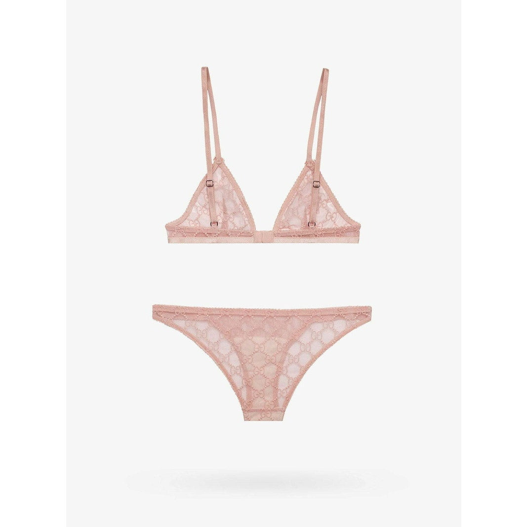 GG All Over Embroidered Tulle Lingerie Set size  XS