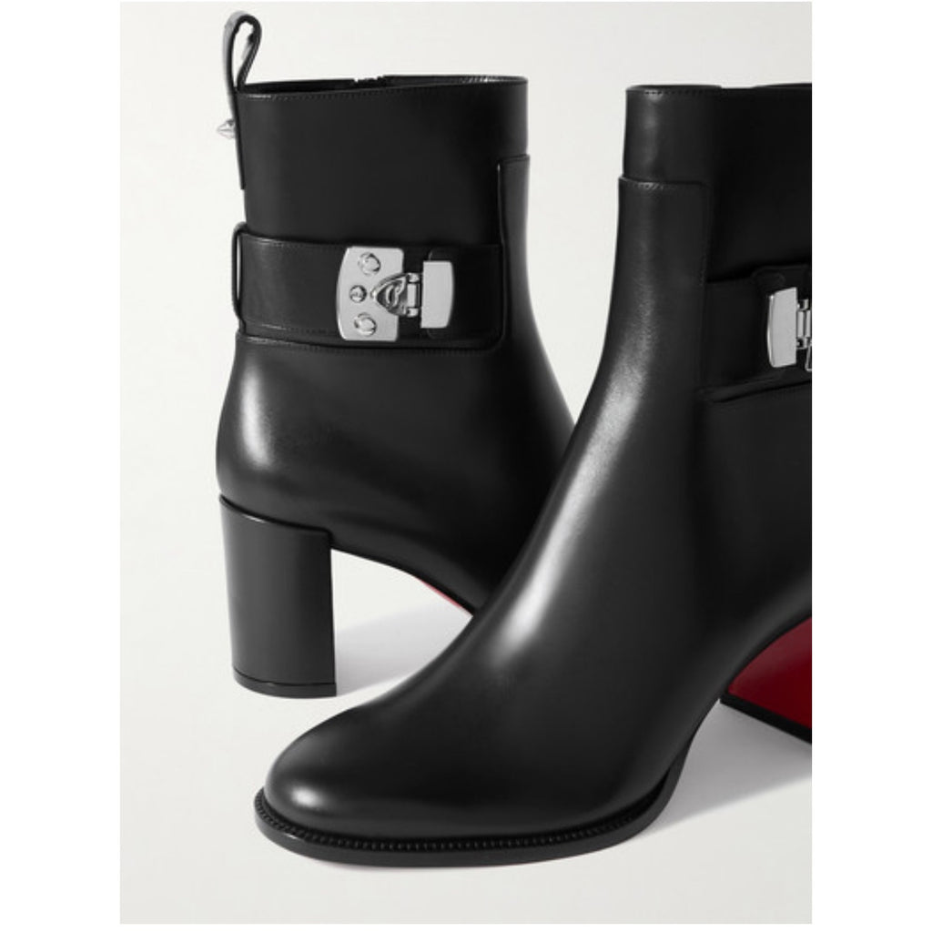 CHRISTIAN LOUBOUTIN
Booty Lock 70 leather ankle boots Size 37 NWT