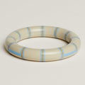 Hermès H Equipe Nautique Bangle Large Lumière Lacquered Wood Bracelet