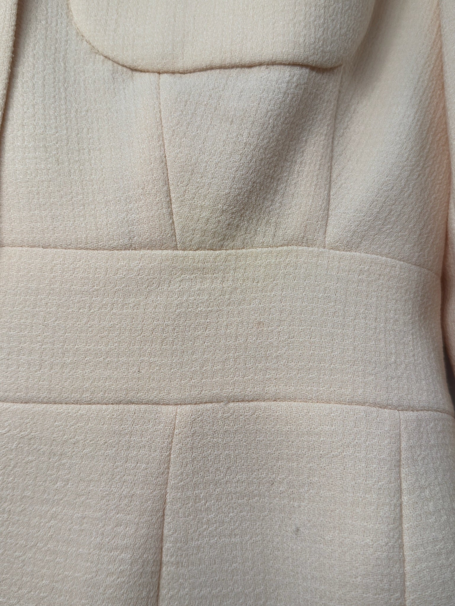 Chanel Beige Blazer Blk Buttons 1989