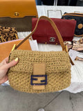fendi Mamma Bucket Lame Knit