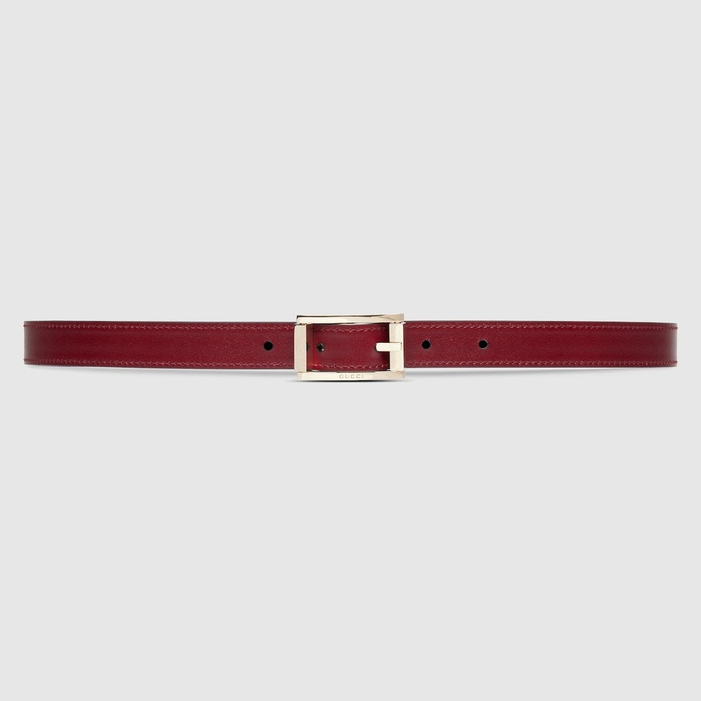 Gucci Reversible Black & Rosso Ancora Leather Belt Size 95 Light Gold Buckle NWOT