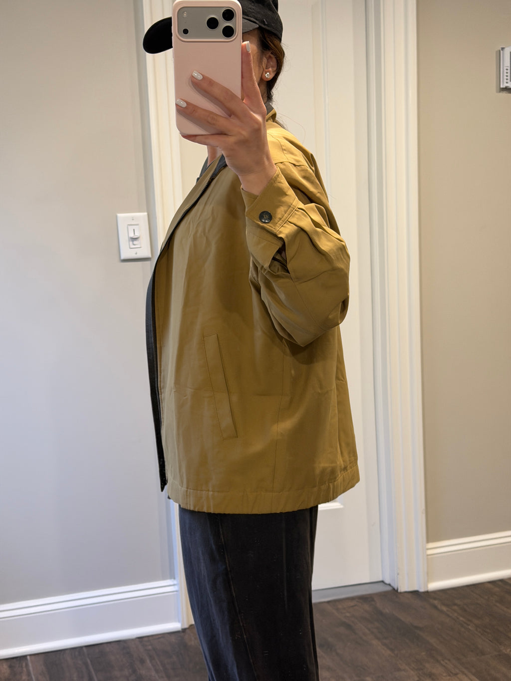 Saint Laurent Vintage Beige Bomber Windbreaker