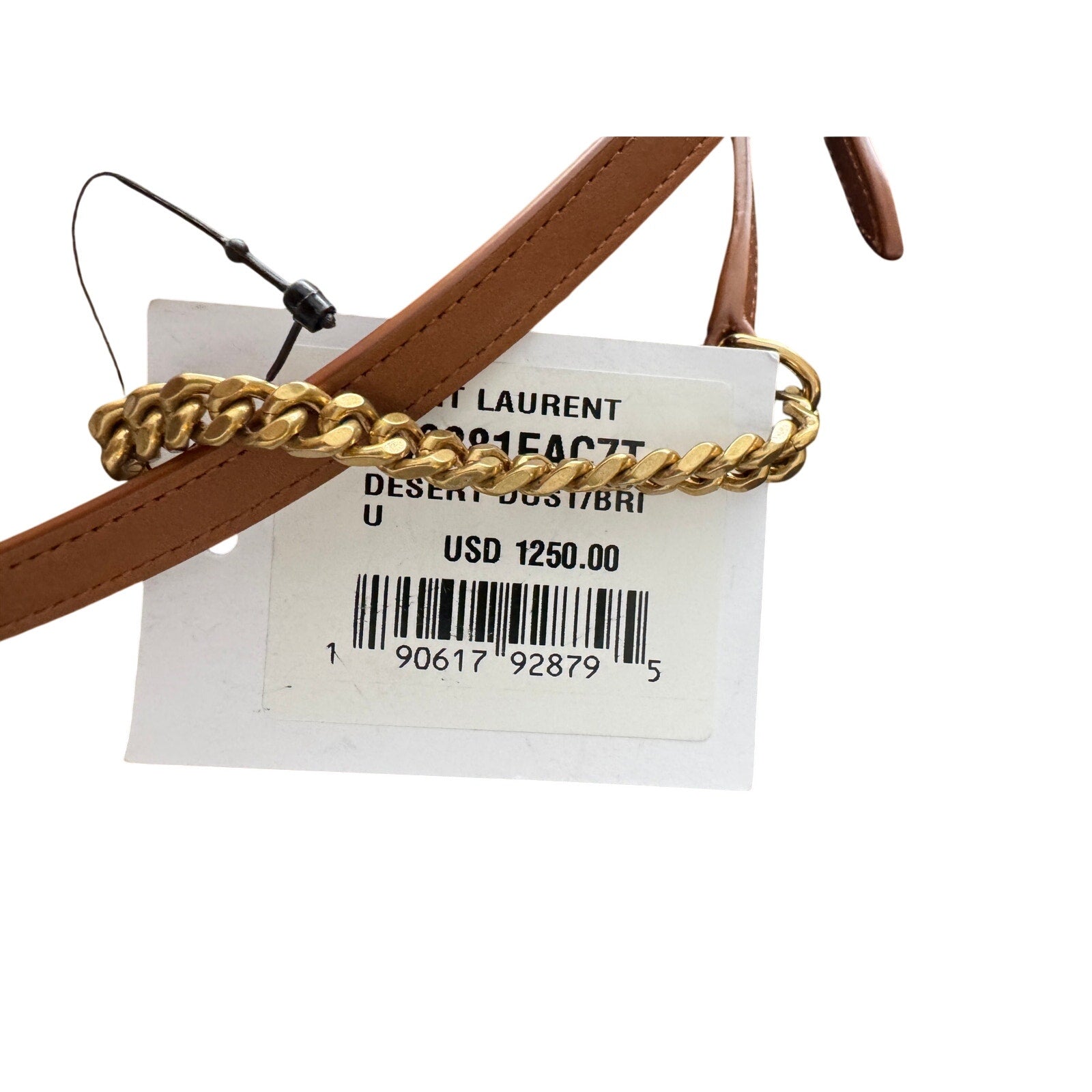 SAINT LAURENT Gaby Zipped Pouch Bag With Chain NWT