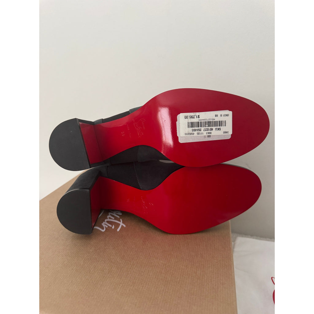 CHRISTIAN LOUBOUTIN
CL Chelsea Booty suede ankle boots Size 38
