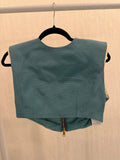 Gucci Bateau Neckline Sleeveless Crop Top