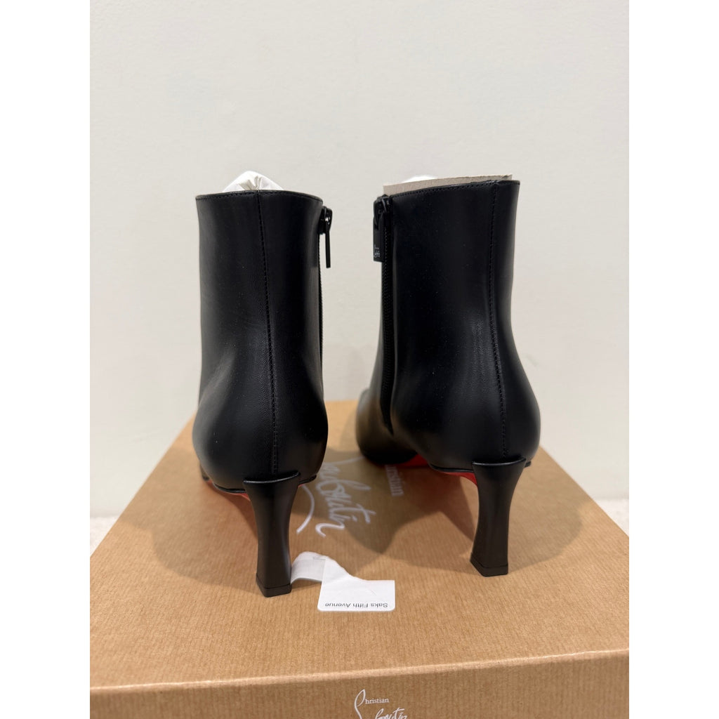 Christian Louboutin Condora Booty Black Calf Leather 55mm | New in Box size 37