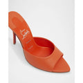Christian Louboutin
Women’s 100mm Miss Z Leather Mule Sandals SIZE 36.5