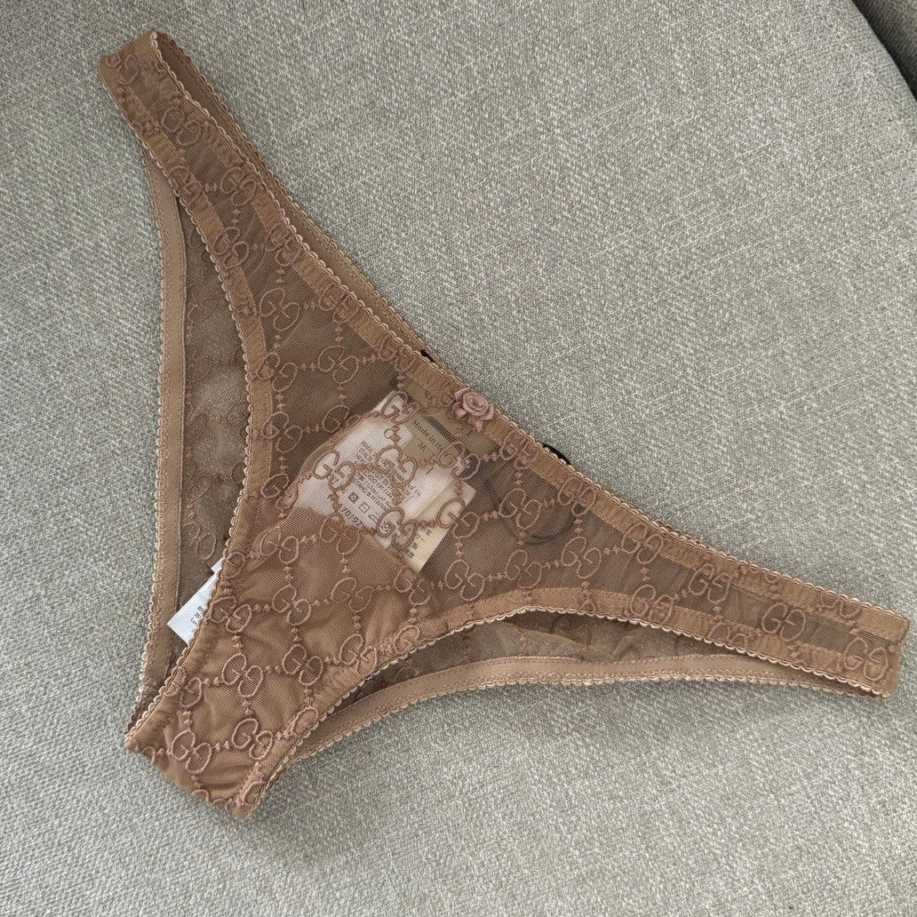 Gucci GG-jacquard bow-detail briefs Size Medium