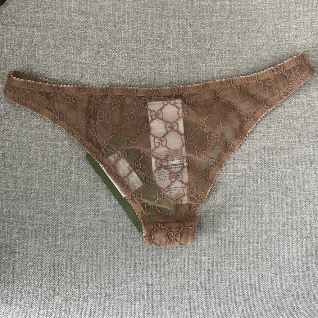 Gucci GG-jacquard bow-detail briefs Size Medium