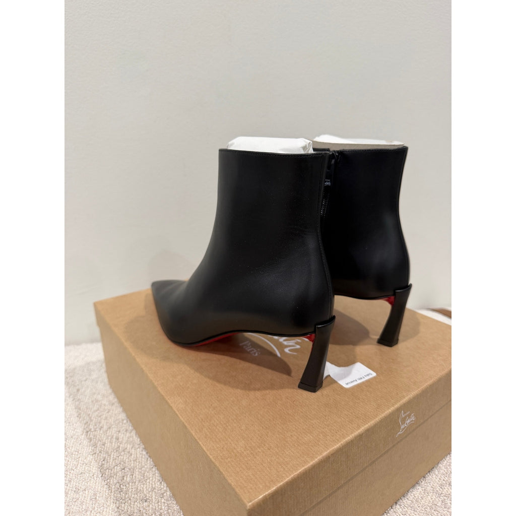 Christian Louboutin Condora Booty Black Calf Leather 55mm | New in Box size 37