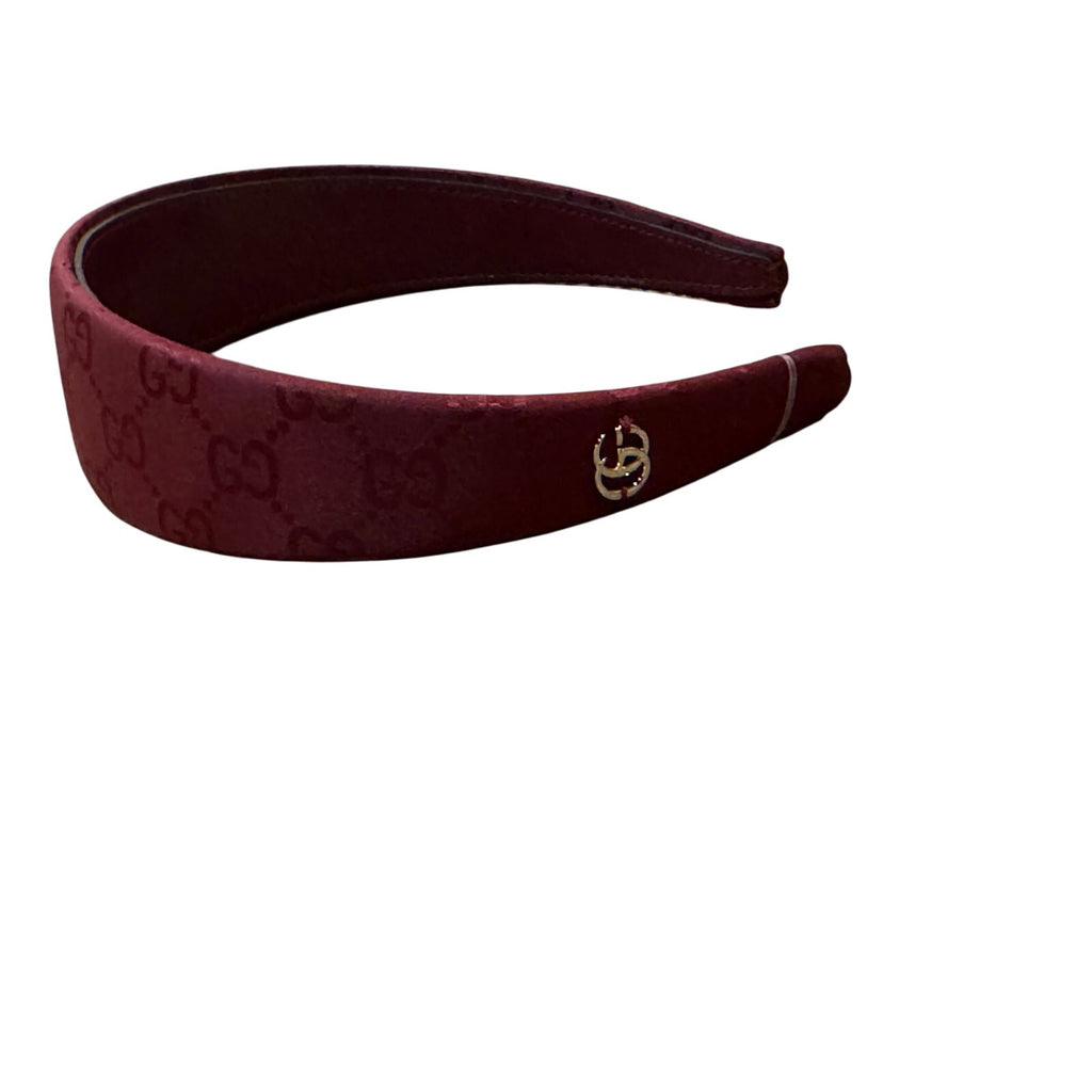 Gucci Women’s GG Burgundy Hair Band NWT
