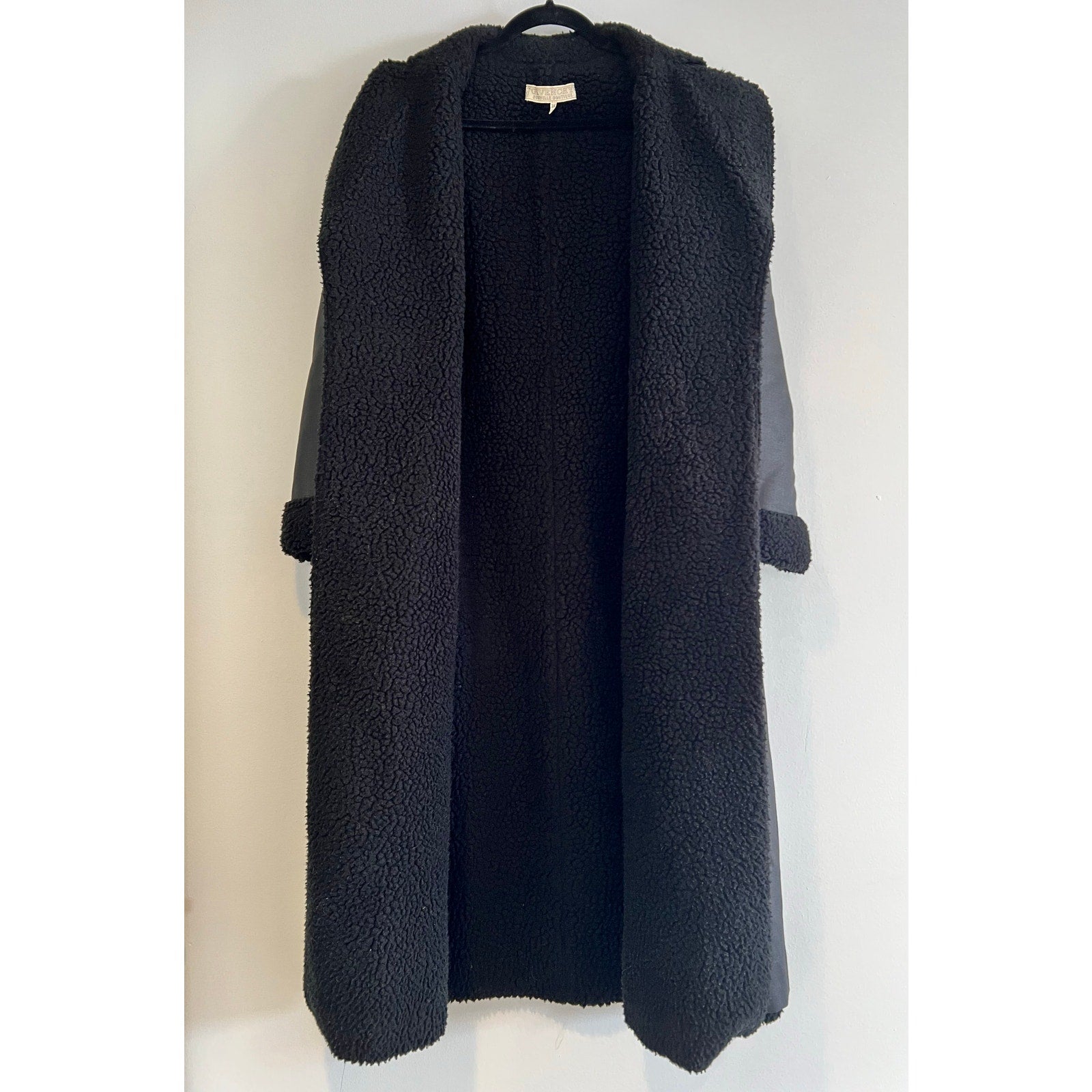 Vintage Givenchy 1980’s Shearling Black Coat