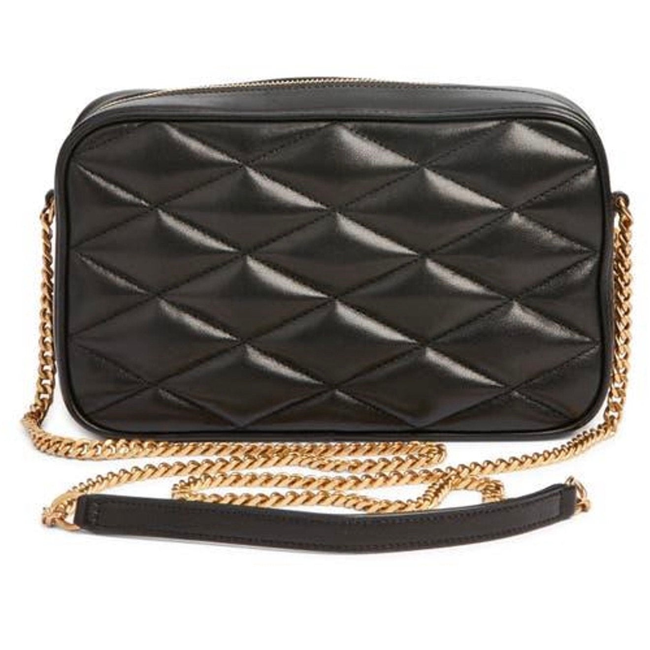 Saint Laurent Gaby Black Quilted Leather Camera Crossbody Bag BNIB