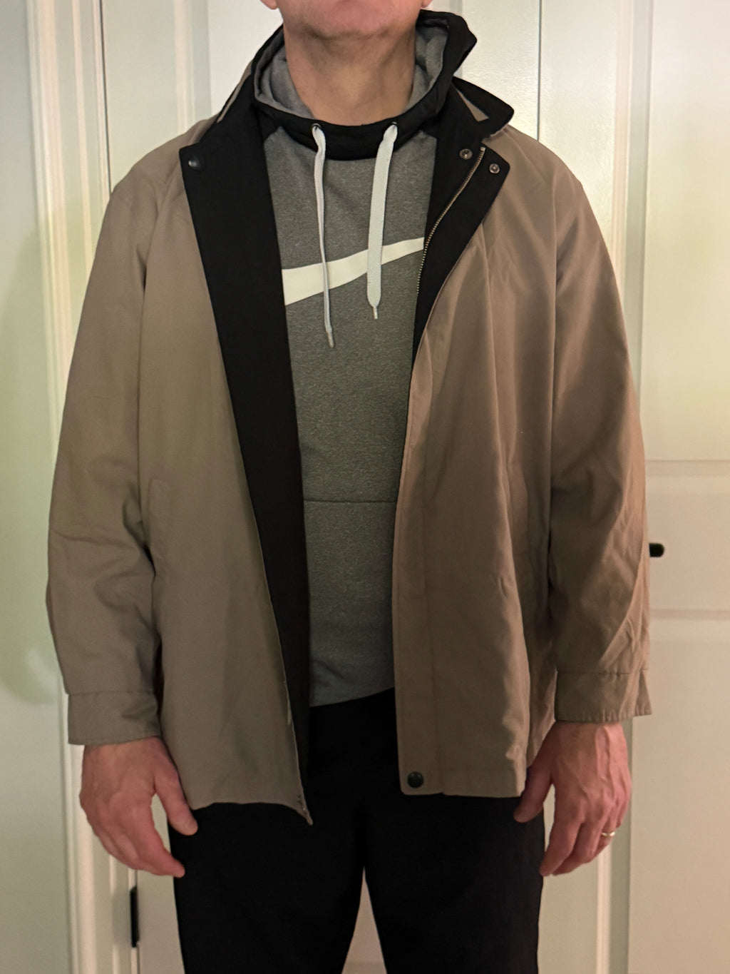 Saint Laurent Vintage Reversible Black / Beige Bomber Windbreaker UNISEX