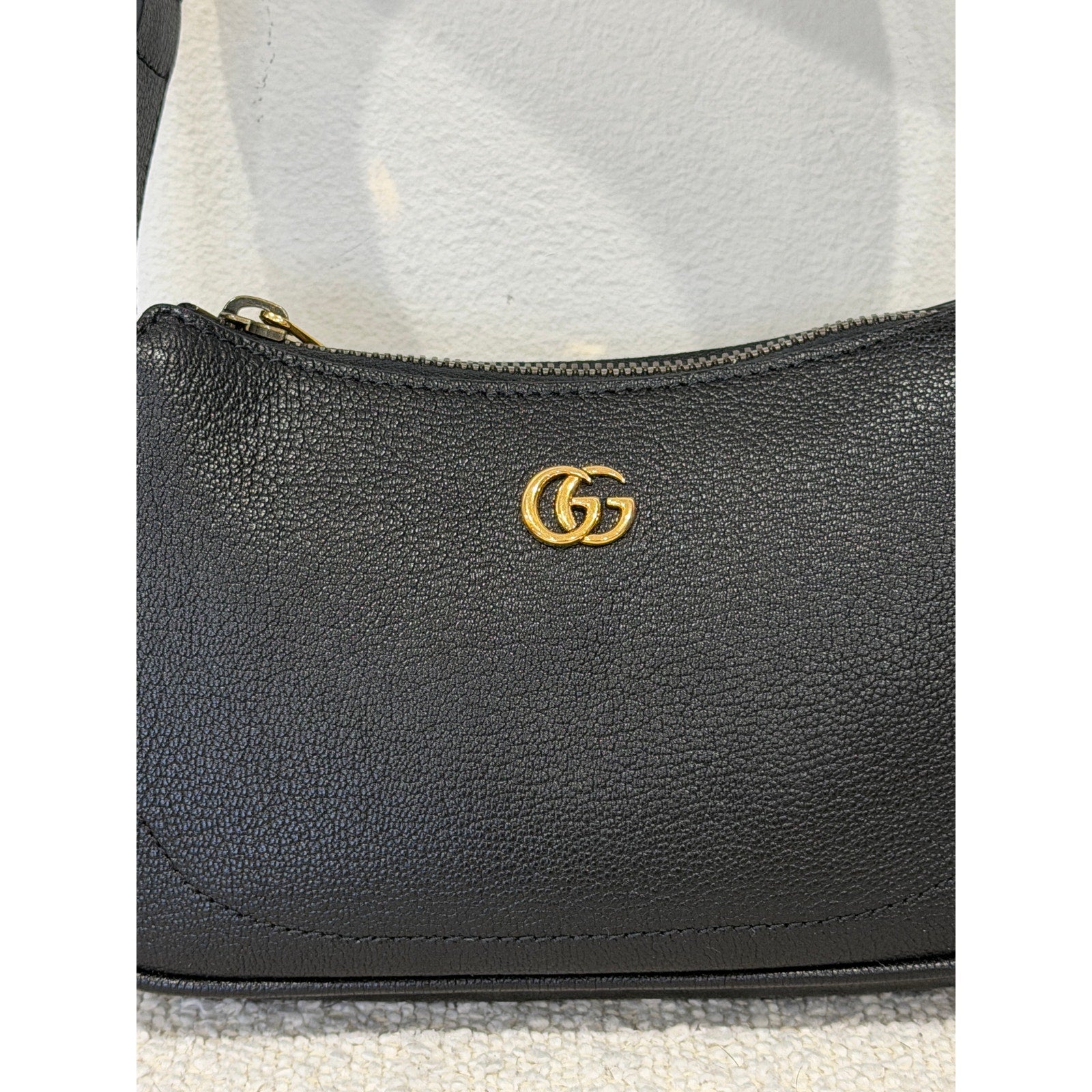 Gucci Mini Aphrodite Tote Bag in Black Leather NWT