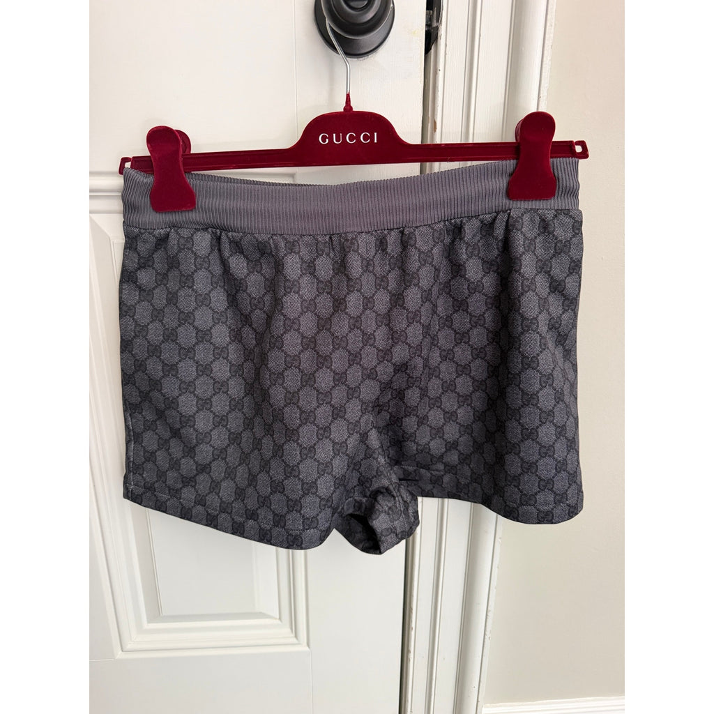 GUCCI All Over GG Logo Print Elastic-waist Shorts NWT Size Small