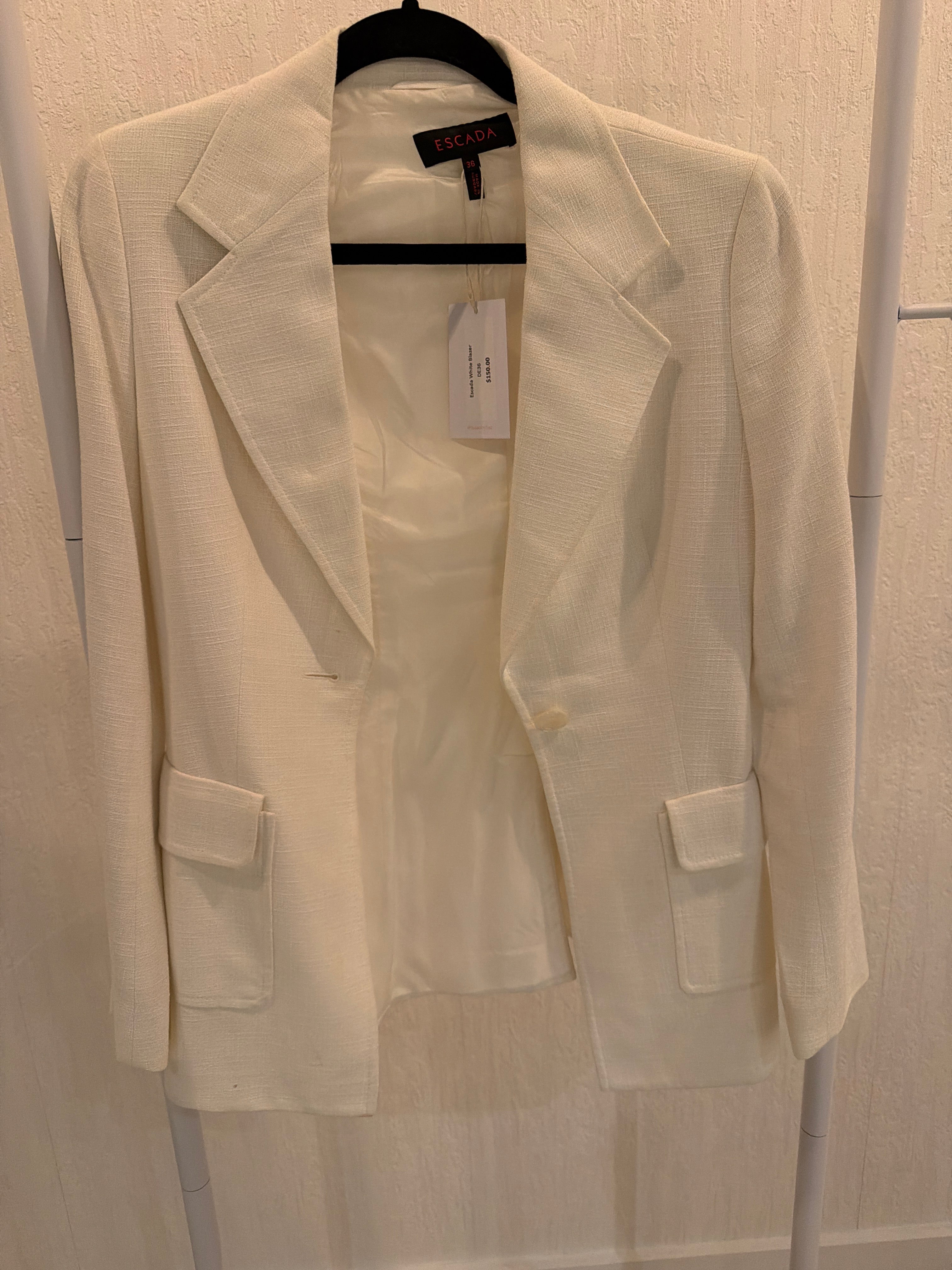 Escada White Blazer