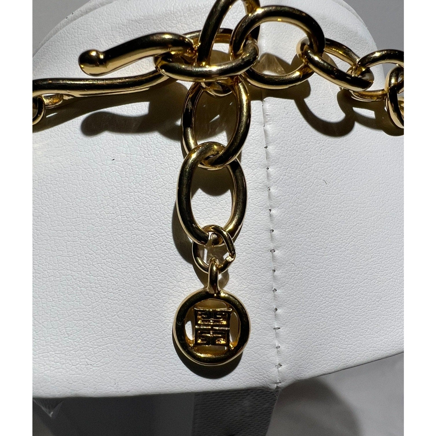Vintage Givenchy Textured Station Multi-Strand Necklace