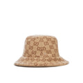 Gucci Monogram GG Wool Bucket Hat Beige Brown Double G Size Large L $795