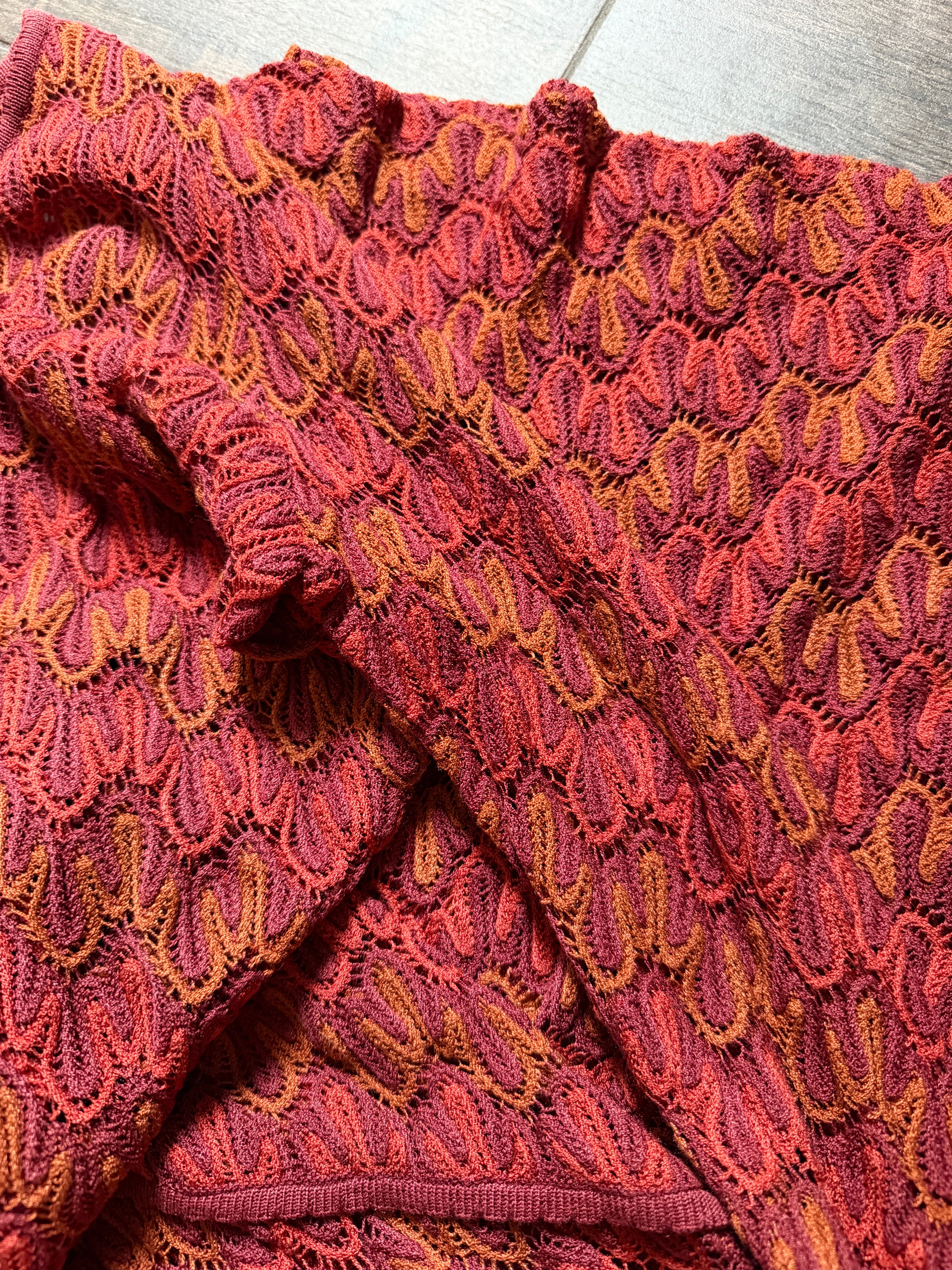 Missoni Silk Midi Zig Zag Length Dress