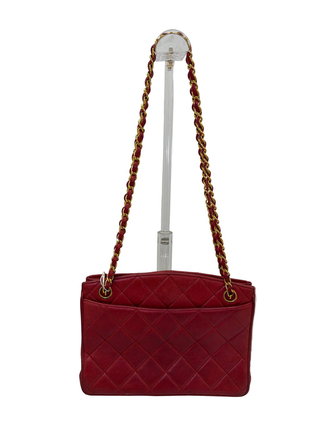 Chanel Red Maxi CC Tote 1994-1996