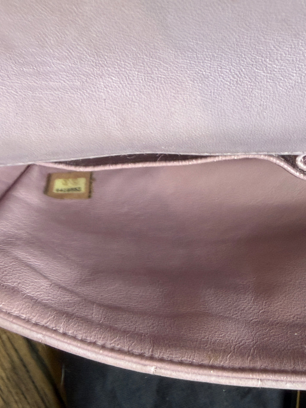 Chanel Vintage Purple Square Quilt East-West Flap Shoulder Bag Gold Hardware 2000–2002