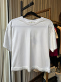 Fendi White Knitted Shirt Luxury Knit Top Size S