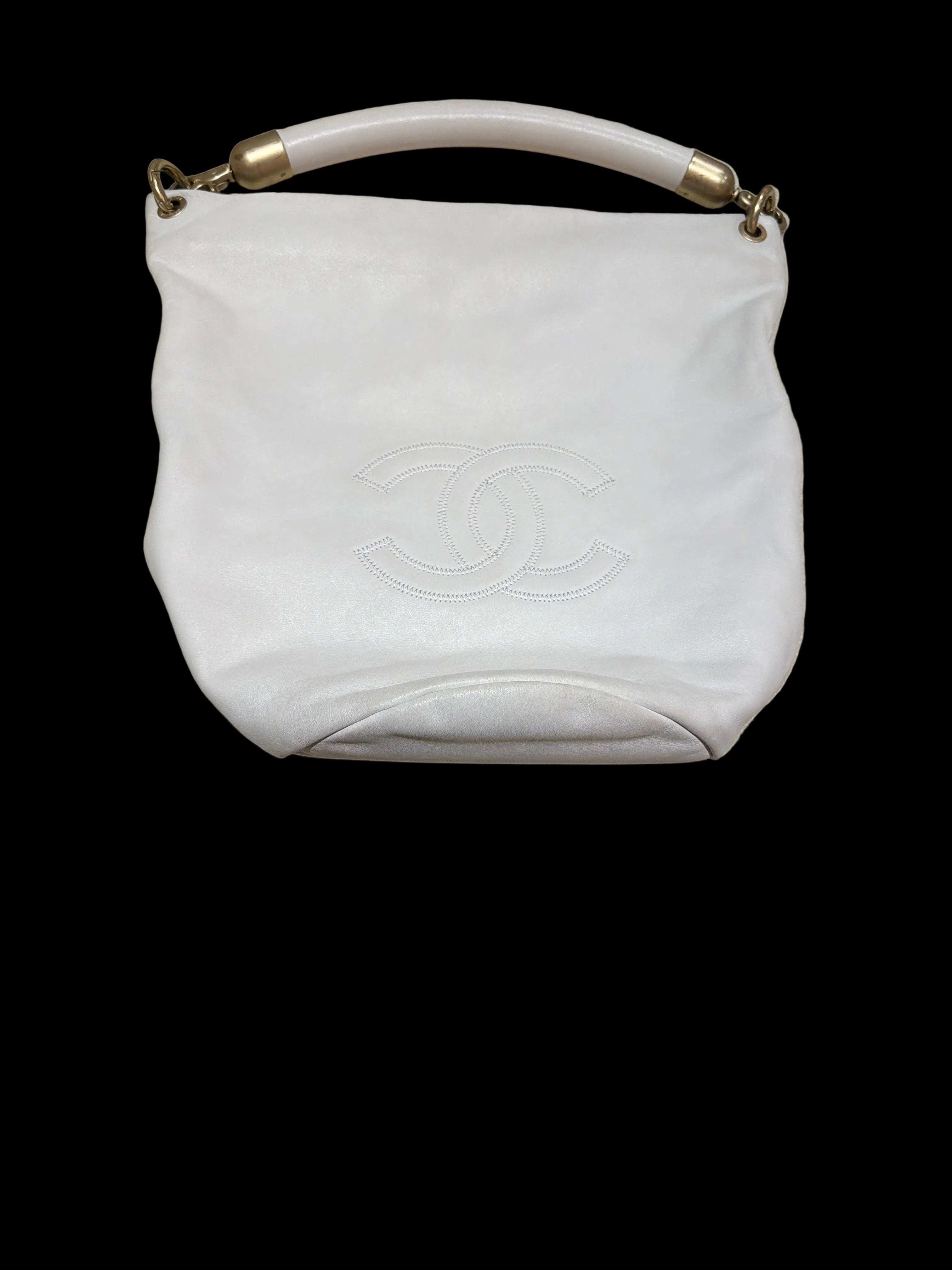 Chanel Timeless White Handle Bag
