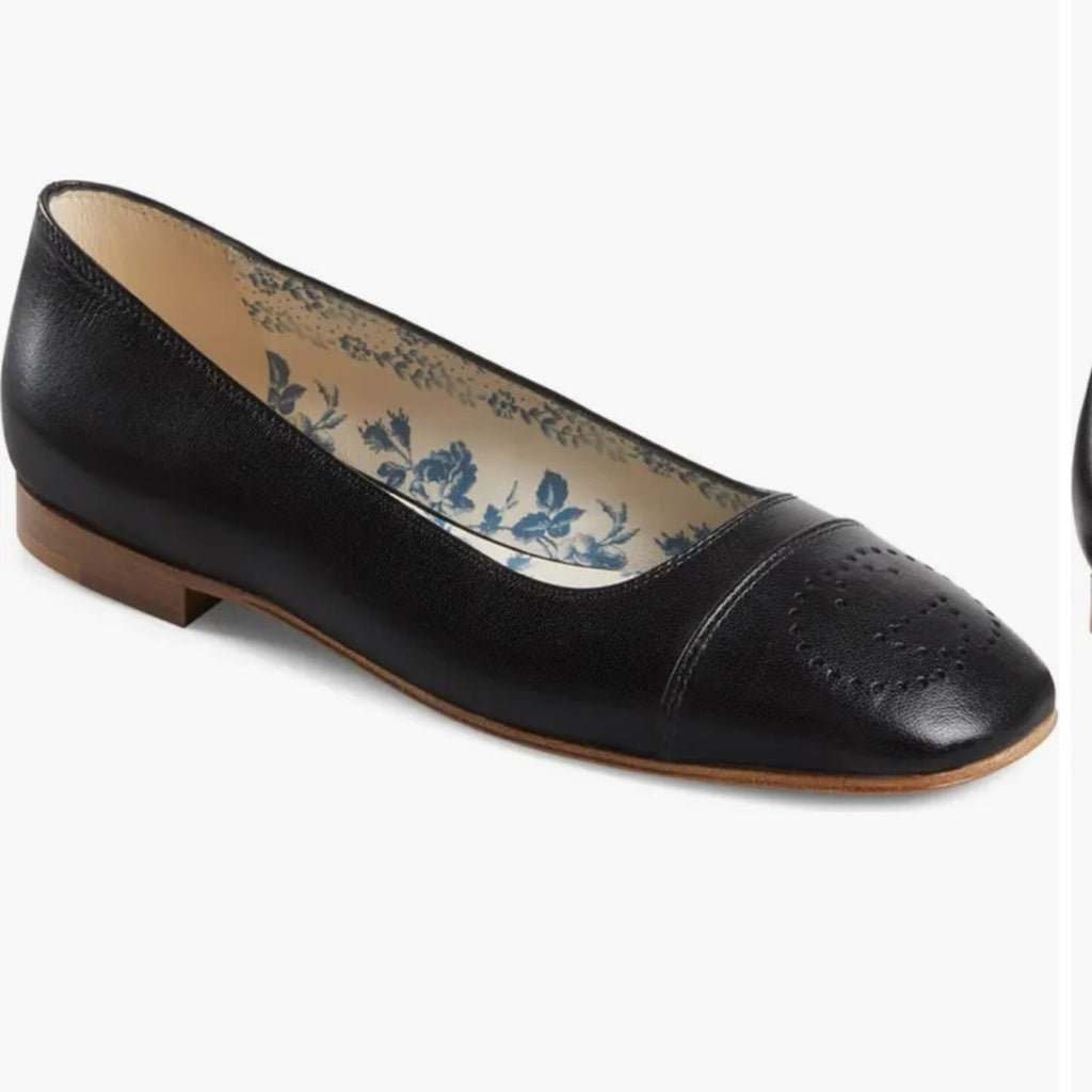 Gucci Hills Logo Ballet Interlocking G Flat (Women) BNIB 35