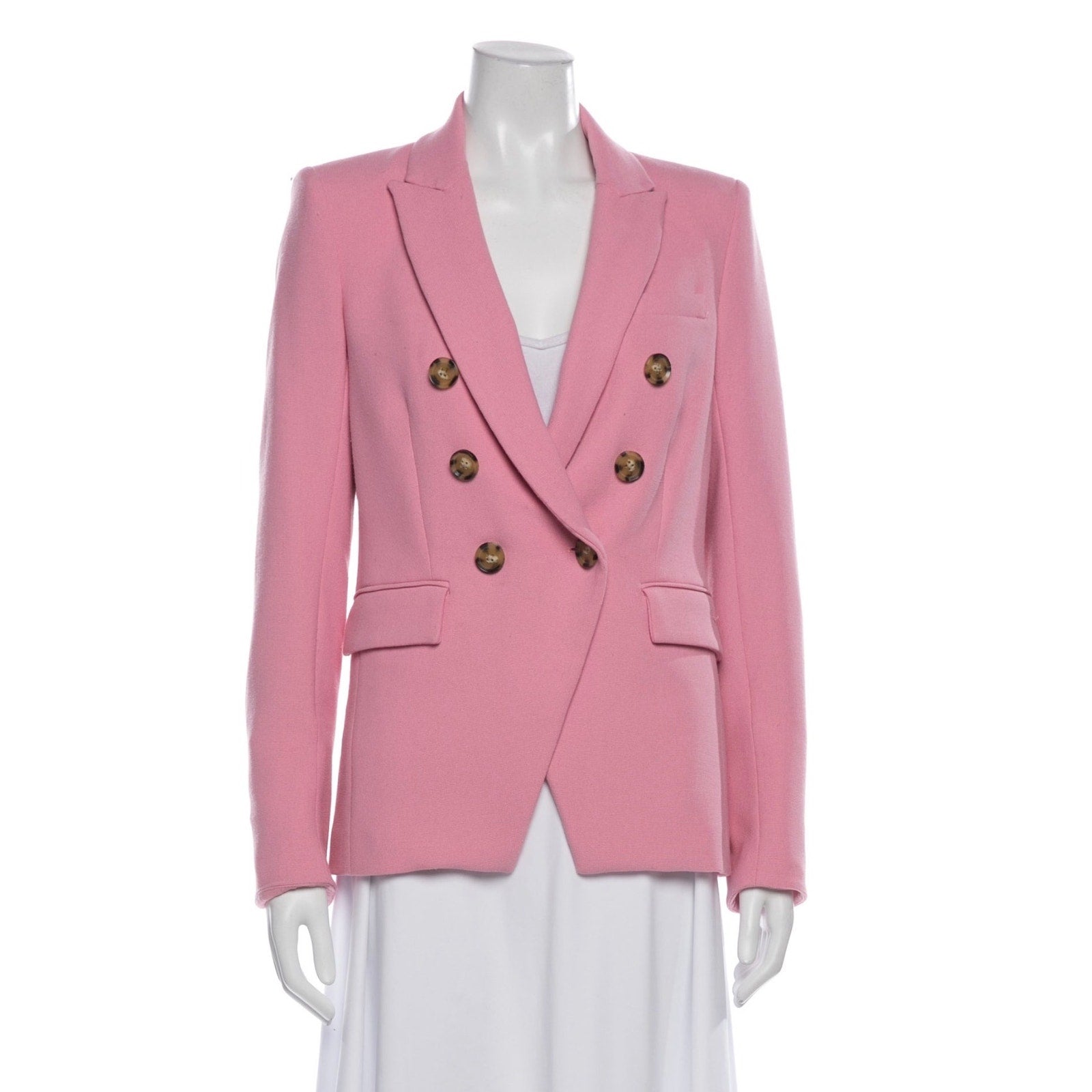 Veronica Beard Miller Dickey Blazer Pink Double Breasted NWT Size 0