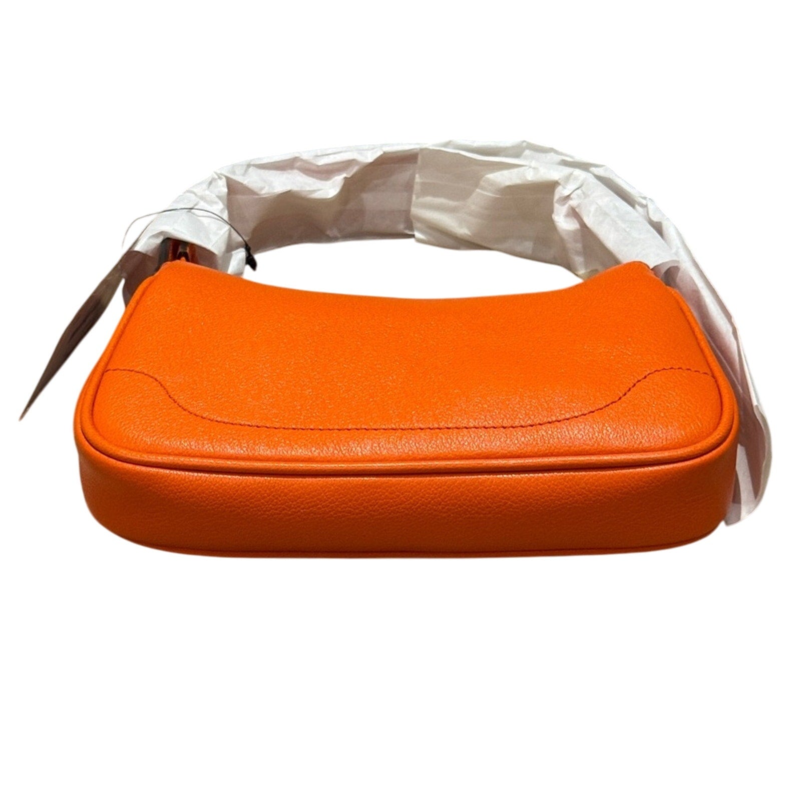 Gucci Mini Aphrodite Tote Bag in Carrot Orange Leather NWT